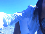 Caylin - Outdoor Risky Beach Genuine Cum