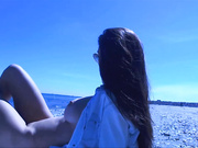 Caylin - Outdoor Risky Beach Genuine Cum