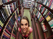 PavlovsWhore - A risky facial in the bookstore