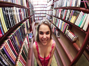 PavlovsWhore - A risky facial in the bookstore