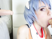 LanaRain - Slutty Double Blowjob w Ayanami Rei