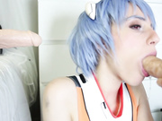 LanaRain - Slutty Double Blowjob w Ayanami Rei