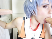 LanaRain - Slutty Double Blowjob w Ayanami Rei