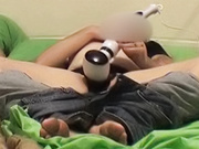 Stacy's massager makes her cum!