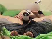 Stacy's massager makes her cum!