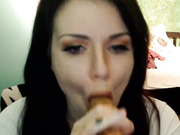 Hot Brunette Treats Her Viewers An Erotic Cam