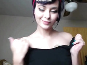 OMG THAT PERFECT ASS and She Swallows 12 Inch Dildo