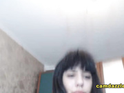 Curvy Brunette Fulfills A Fan Fantasy Live On Cam