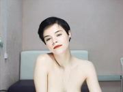 Enigmatic, shy, tall, thin, hot, teen  topless on cam