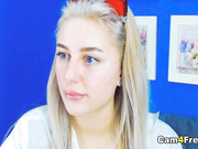 Blonde Babe Playing Her Pussy
