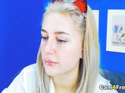 Blonde Babe Playing Her Pussy