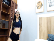 Curvy Hispanic Engaged And Strip Live In Webcam