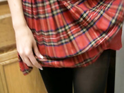 Horny Schoolgirl Gets Naked