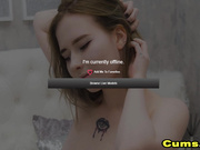 Horny Babe play by herself with dildo live