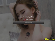 Horny Babe play by herself with dildo live