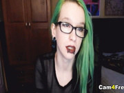Hot College Nerdy Babe Teasing her Viewers