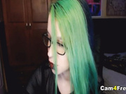 Hot College Nerdy Babe Teasing her Viewers
