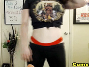 Sexy Teen show her huge rack and ass live