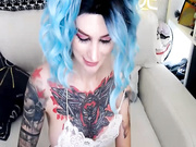Impressive Tattooed Lady Show Off Live In Cam