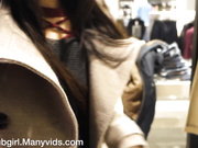 Littlesubgirl - Get Busted in Clothes Store Anal Squirt