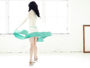 OksanaFedorova - Transparent Greenblue Dress