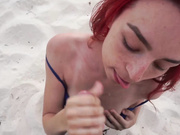 HALEY - Public BJ On The Beach