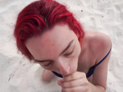 HALEY - Public BJ On The Beach