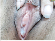 unpenetrated (CB) rub and spread creamy virgin pussy