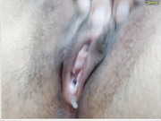 unpenetrated (CB) rub and spread creamy virgin pussy