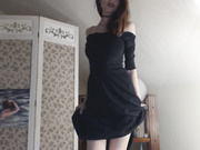A_Young_fox - Formal Black Dress Strip Tease