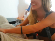 LeaSchwarz - After the barbecue party - 3 cocks fuck me hard in the ass