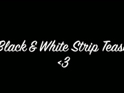 Kitten - Black and White Striptease