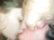 2 GIRLS KISS WHILE HE JERKS OFF-Live On XLWEBCAM.TK