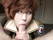 MattieDoll - TRACER HERE! Eager Cock Edged into Oral Creampie Bliss (720p)