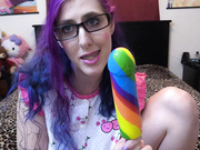 Sasha Lynne - Daddy's little girl loves candy cock