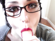 Laila Love Sensual dildo bj