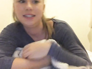 Sexy blonde teen shows off her big meaty soles during an audition
