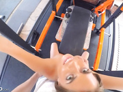 Kinky brunette Jill Kassidy sticks hard long cock down her cl..