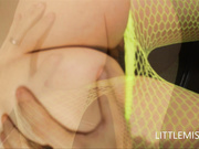 LittleMissElle Green Fishnet Booty Tease