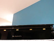 VeronicaOMG Dildo Cumshow - She SQUIRTS All Over Her Piano!!