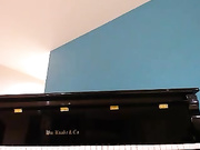 VeronicaOMG Dildo Cumshow - She SQUIRTS All Over Her Piano!!