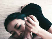 Rae Black - Asian girl gives dedicated sloppy bj 1080p