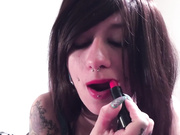 Sloppy Colorful Lipstick Blowjob + Swallow By Tattooed Emo Punk Kat Mayhem 1080p