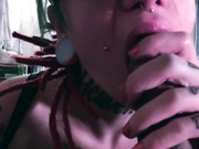 Emo Scene Queen In Glasses Gives Sloppy Blowjob w Rimming and Creamy Ending 1080p