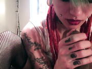 Teasing Edging Handjob Footjob In Fishnets Turns To Sex with Tattooed Punk 1080p