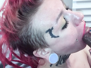 Naughty Tattoo Punk W Split Tongue Gives Great Gagging Head W Sloppy Facial 1080p