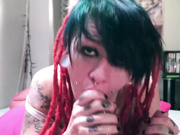 Cute Horny Teen In Pink Fishnets Drains This Cock Dry and Swallows It All 1080p
