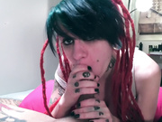 Cute Horny Teen In Pink Fishnets Drains This Cock Dry and Swallows It All 1080p