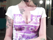 Short Hair Stoner Slut In Sneakers and Fishnet Gives BEST Head and Swallows 1080p