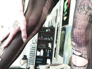 Cum In My Mouth, Please Pale Redhead Goth In Boots Gags Until She Gets It 1080p